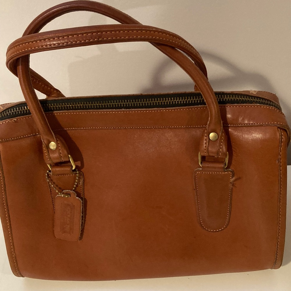 Vintage, all leather Coach satchel
